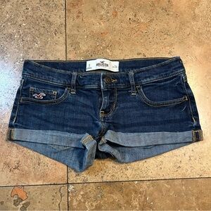 Vintage Hollister Micro Mini Denim Shorts Size 0